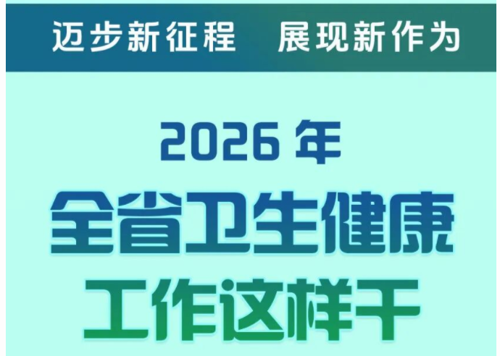 一图速览 | 2026年全省卫生健康工作这样干！